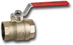 Cimberio® Red 5 Full Flow Ball Valve Flat Handle