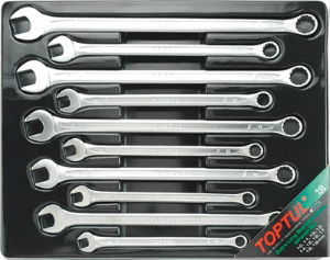 10 Piece 15° Offset Metric Extra Long Combination