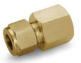 Ham-Let Let-Lok® Brass Metric Female Connector NPT 