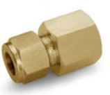 Ham-Let Let-Lok® Brass Metric Female Connector BSPT