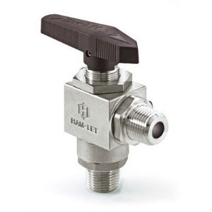 Ham-Let H-6800 PSA Angle Three-Piece Ball Valve 