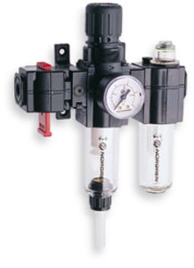 Excelon® Series 72 Manual Drain FRL Set with Valve 1/4BSPP