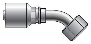 Gates MegaCrimp® Female SAE Flat Face 45° Couplings