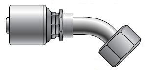 Gates MegaCrimp® Female BSPP 45° Elbow Coupling