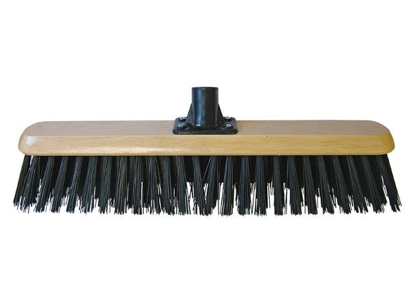 PLATFORM BROOM HEAD BLACK PVC 45CM (18IN) THREADED SOCKET