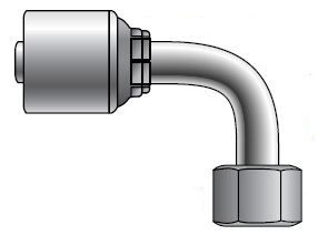 Gates MegaCrimp® Female BSPP 90° Elbow Couplings